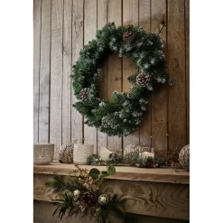 Gifi Couronne de Noël sapin artificiel et pomme de pin vert Ø45cm^ Loisirs Créatifs Et Emballage Cadeau