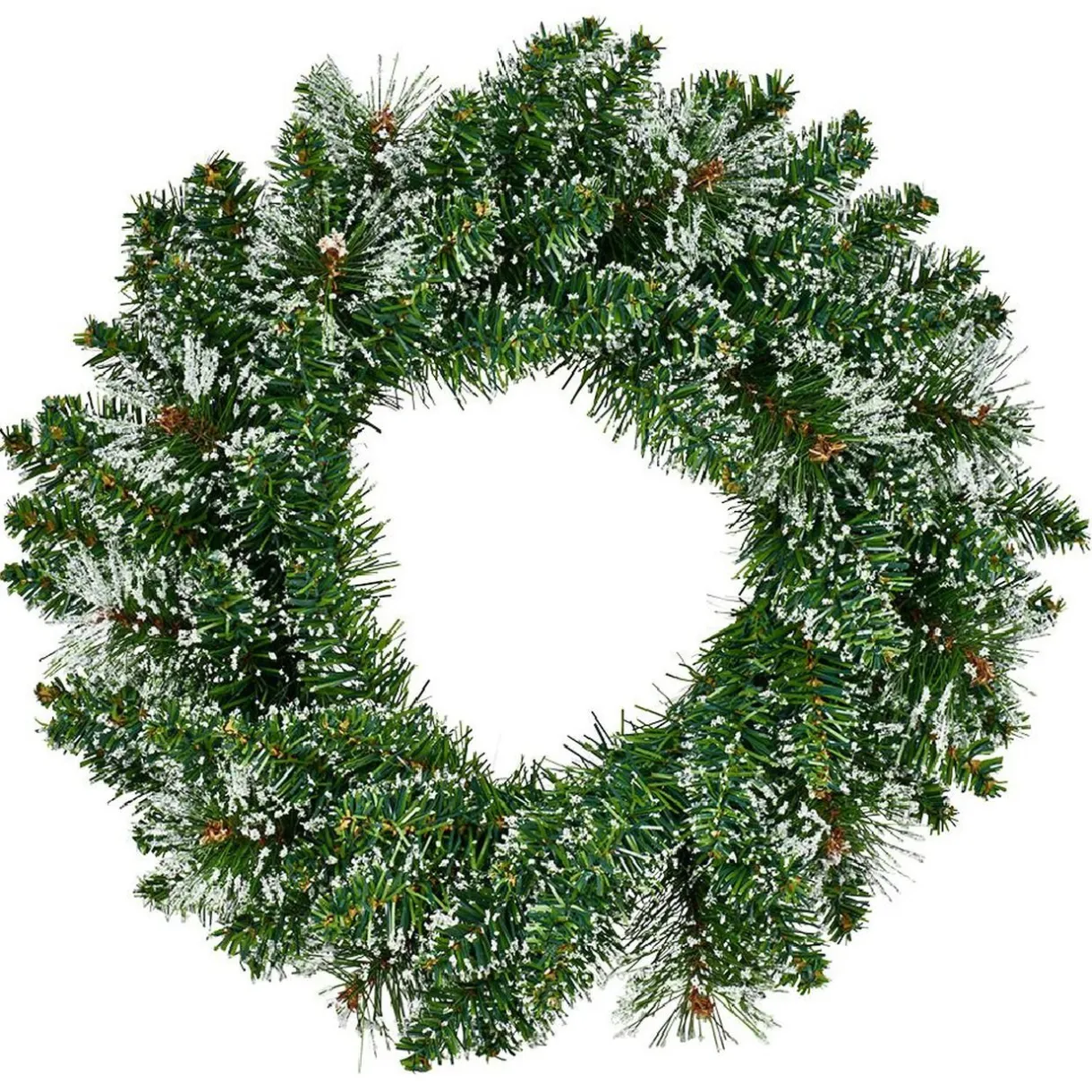 Gifi Couronne de Noël sapin floquée neige^ Loisirs Créatifs Et Emballage Cadeau