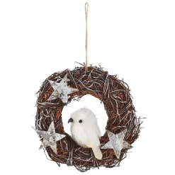 Gifi Couronne de Noël étoiles et oiseau^ Loisirs Créatifs Et Emballage Cadeau