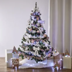 Gifi Couronne Princesses Disney rose pailleté à suspendre^ Décoration Sapin