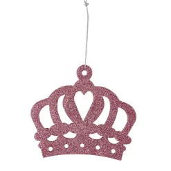 Gifi Couronne rose pailleté à suspendre déco Noël^ Décoration Sapin