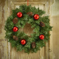 Gifi Couronne sapin et pomme de pin artificiel^ Loisirs Créatifs Et Emballage Cadeau