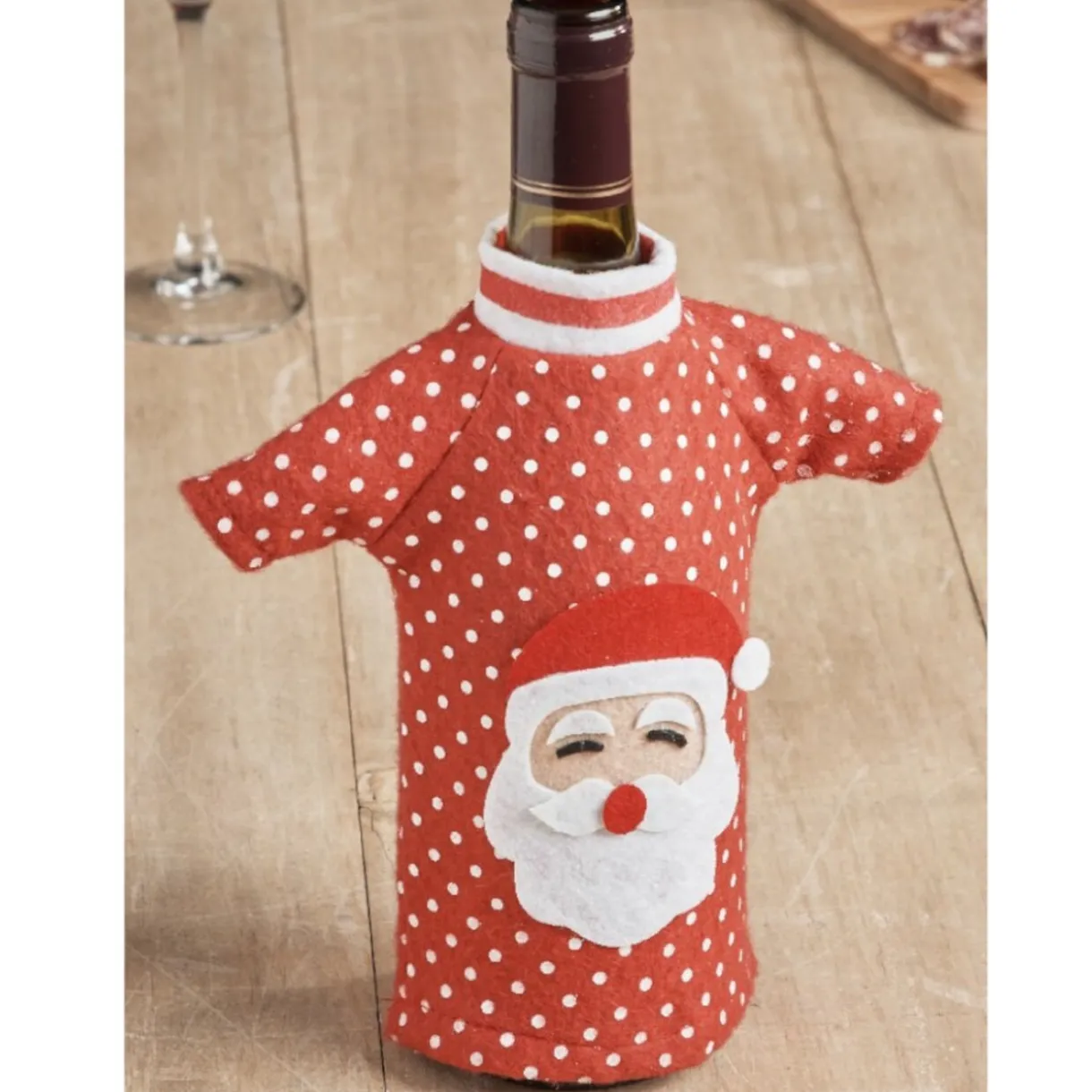 Best Gifi Couvre bouteille t-shirt Père Noël