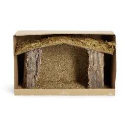Gifi Crèche de Noël en bois et mousse 37x18xH22cm^ Décoration Intérieure De Noël