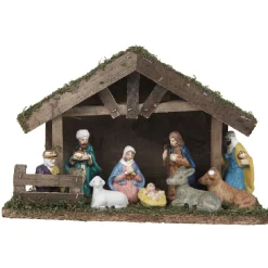 Gifi Crèche de Noël et 7 santons^ Décoration Intérieure De Noël