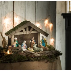 Gifi Crèche de Noël et ses 6 santons^ Décoration Intérieure De Noël