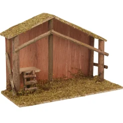 Gifi Crèche de Noël vide en bois^ Décoration Intérieure De Noël