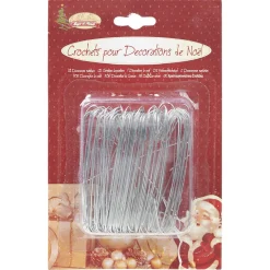 Gifi Crochet pour suspension de Noël argenté^ Décoration Sapin