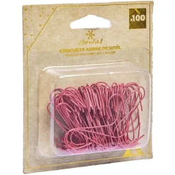 Gifi Crochet rouge en métal x100^ Décoration Sapin