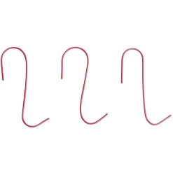 Gifi Crochet rouge en métal x100^ Décoration Sapin