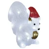 Gifi Écureuil de Noël lumineux 30 LED Blanc froid^ Décoration Extérieure De Noël