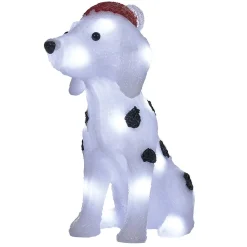 Gifi Dalmatien de Noël lumineux 30 LED blanc froid H30cm^ Décoration Extérieure De Noël