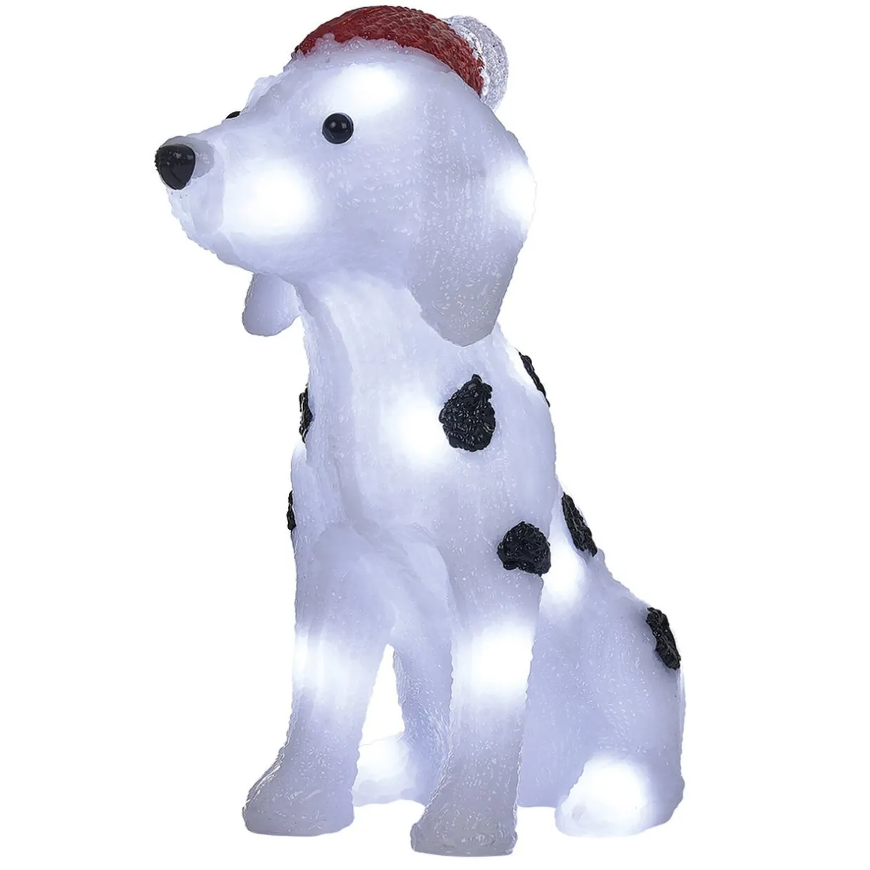 Gifi Dalmatien de Noël lumineux 30 LED blanc froid H30cm^ Décoration Extérieure De Noël