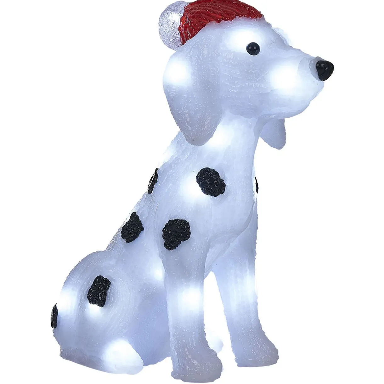Gifi Dalmatien de Noël lumineux 30 LED blanc froid H30cm^ Décoration Extérieure De Noël