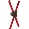 Gifi Décoration à poser ski bois rouge x2^ Décoration Intérieure De Noël