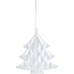 Gifi Décoration à suspendre de Noël coeur blanche^ Décoration Sapin