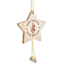 Gifi Décoration à suspendre de Noël étoile grise^ Décoration Sapin