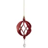 Gifi Décoration boule de Noël ajourée rouge pailleté Ø8 cm^ Décoration Sapin