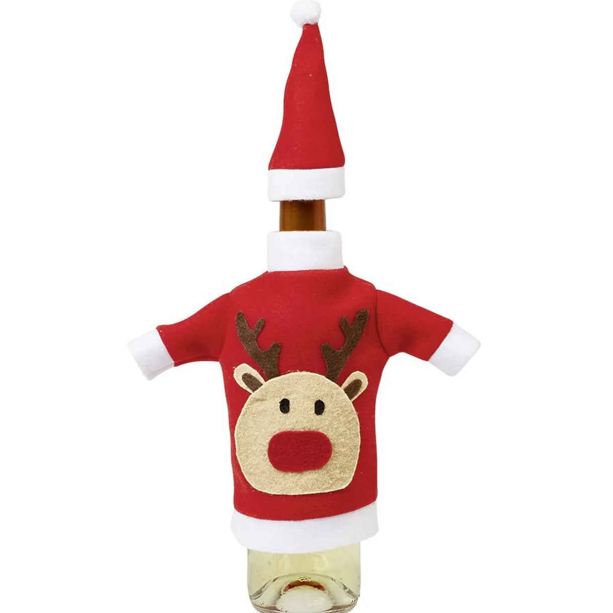 Clearance Gifi Décoration bouteille Noël Rouge