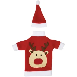 Clearance Gifi Décoration bouteille Noël Rouge