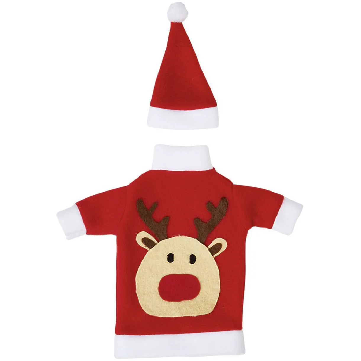 Clearance Gifi Décoration bouteille Noël Rouge