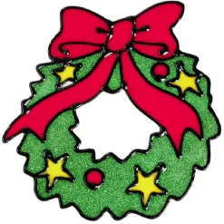 Gifi Décoration de fenêtre paillettée Noël^ Décoration De Fenêtre