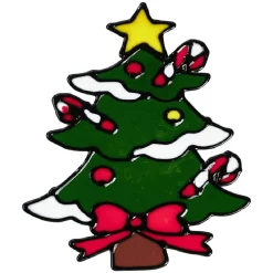 Gifi Décoration de fenêtre paillettée Noël^ Décoration De Fenêtre