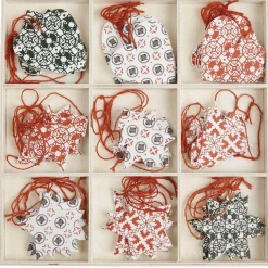 Gifi Décoration de Noël à suspendre carreaux de ciment x 36^ Décoration Sapin