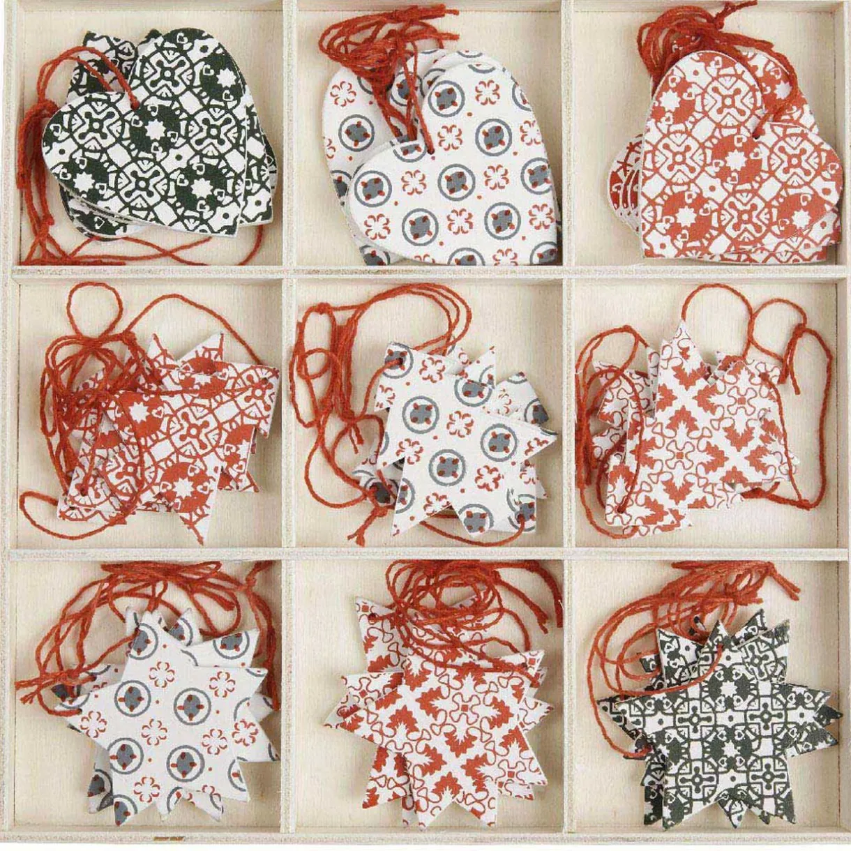 Gifi Décoration de Noël à suspendre carreaux de ciment x 36^ Décoration Sapin