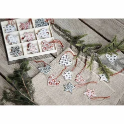 Gifi Décoration de Noël à suspendre carreaux de ciment x 36^ Décoration Sapin