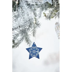 Gifi Décoration de Noël à suspendre givré x 36^ Décoration Sapin