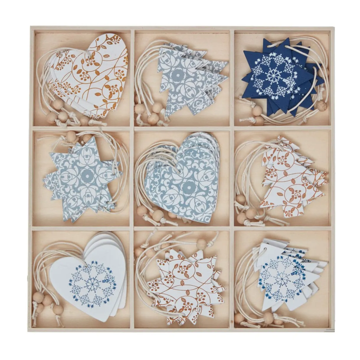 Gifi Décoration de Noël à suspendre givré x 36^ Décoration Sapin