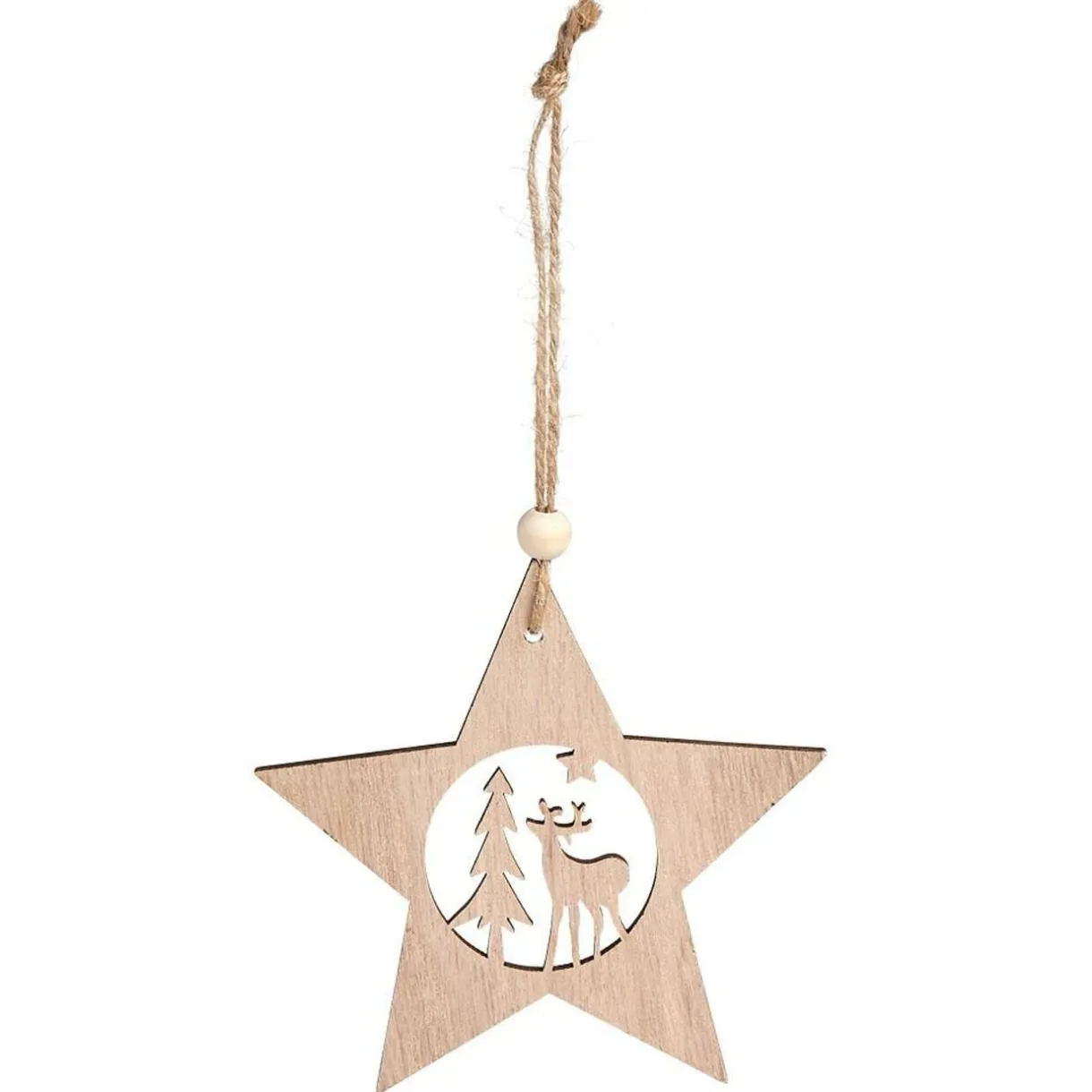 Best Gifi Décoration de Noël à suspendre en bois 12xH12cm - 3 modèles