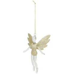 Gifi Décoration de Noël ange doré à paillettes à suspendre^ Décoration Sapin