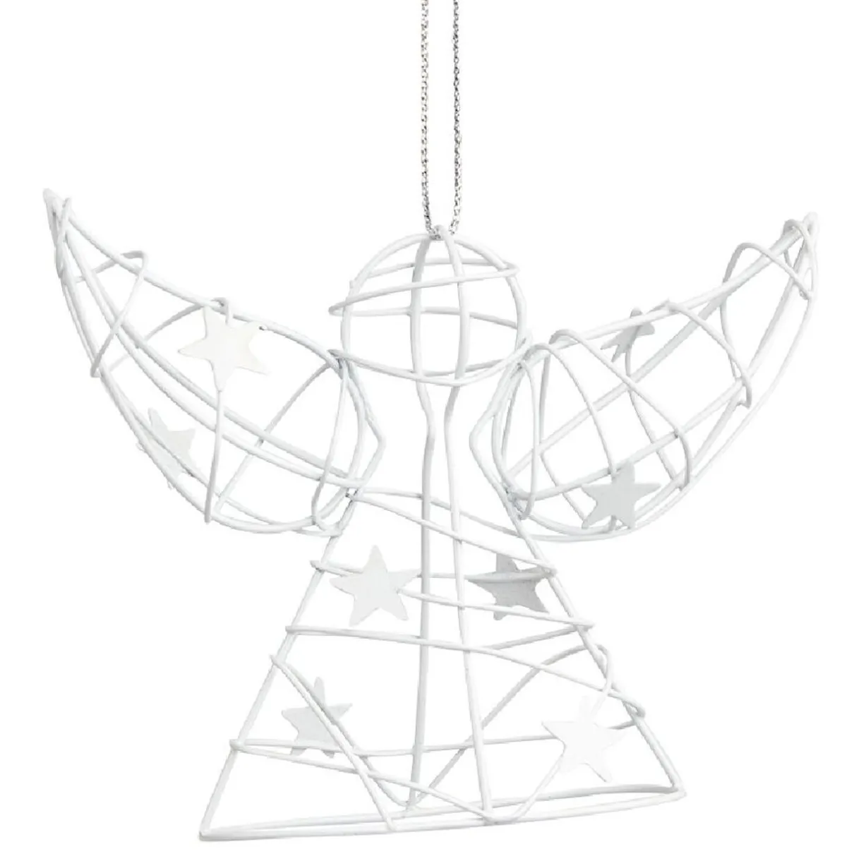 Gifi Décoration de Noël ange en métal à suspendre^ Décoration Sapin