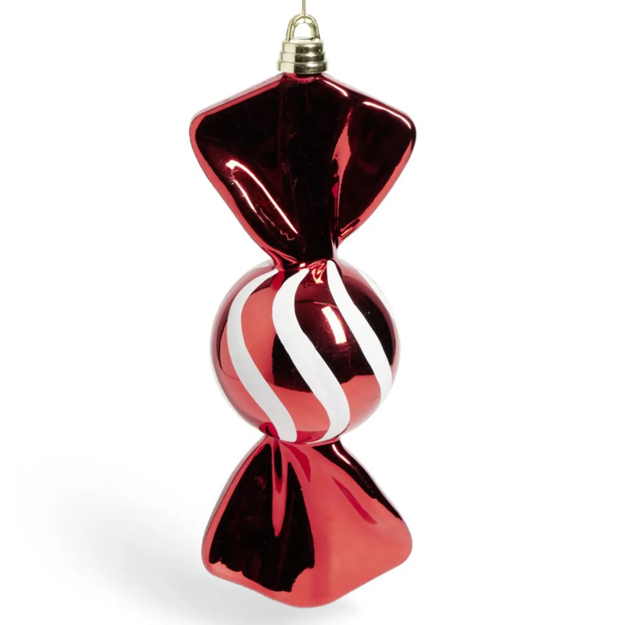 New Gifi Décoration de Noël bonbon forme XL à suspendre H60cm - 2 coloris