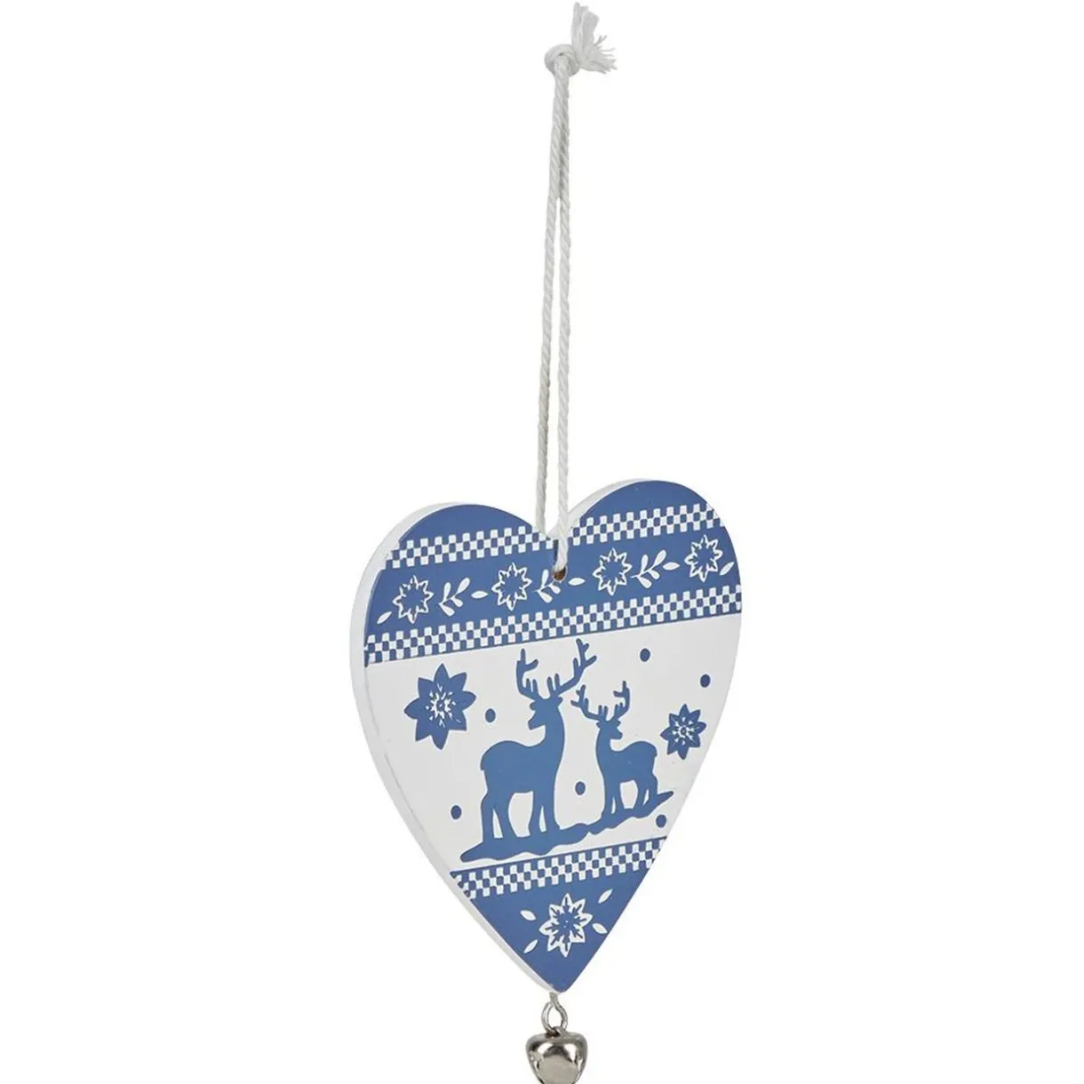 Gifi Décoration de Noël coeur en bois à suspendre^ Décoration Sapin