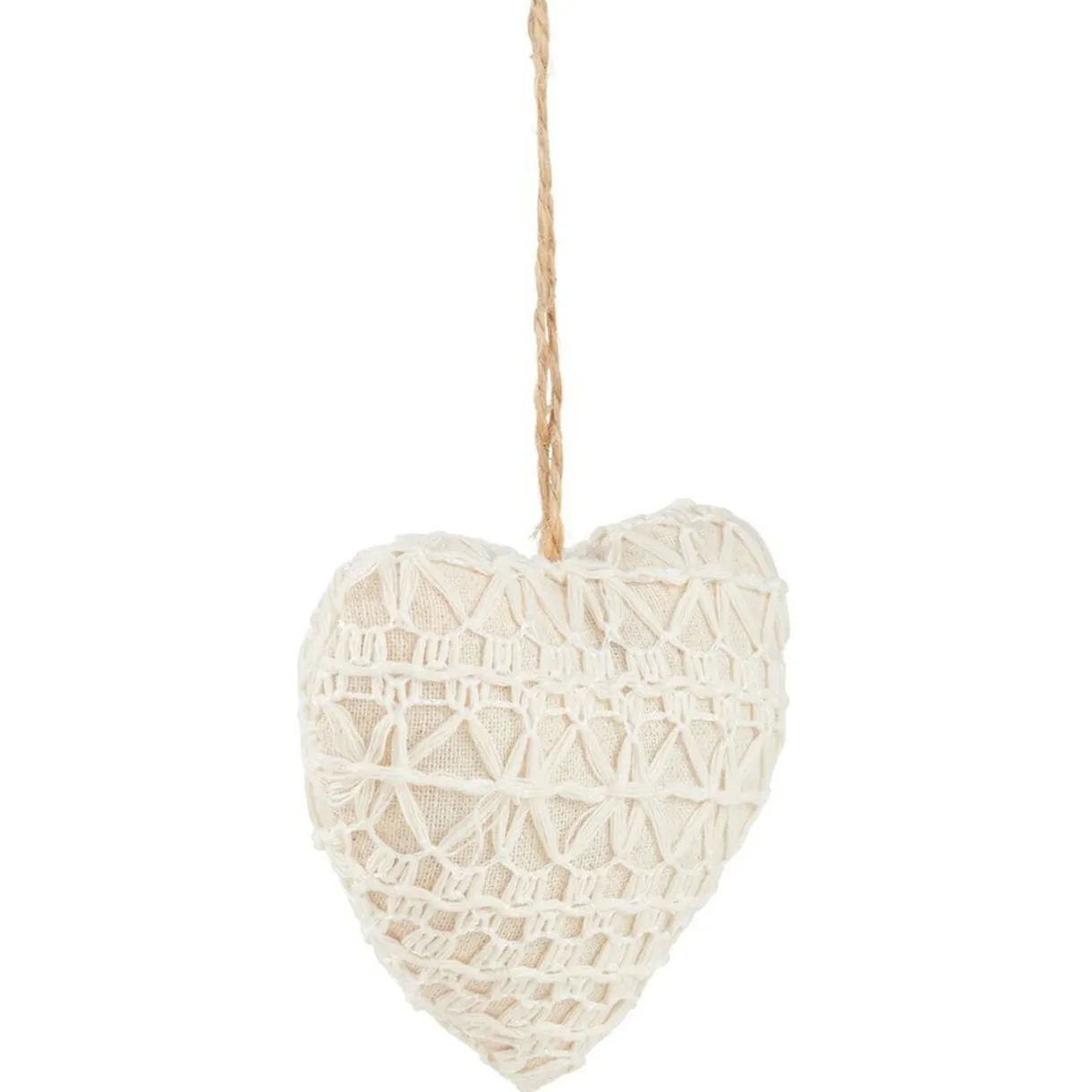 Gifi Décoration de Noël coeur et étoile à suspendre blanche^ Décoration Sapin