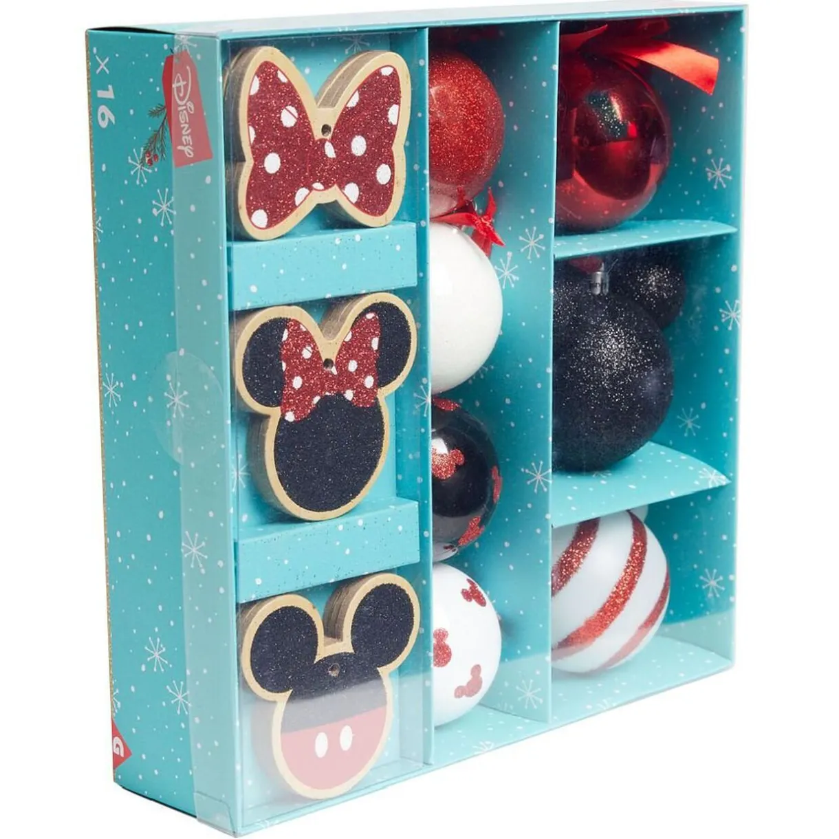 Sale Gifi Décoration de Noël Disney Mickey Minnie blanc noir rouge x16