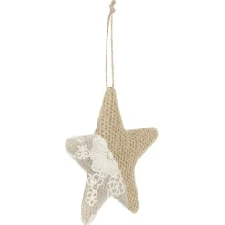 Gifi Décoration de Noël effet jute à suspendre^ Décoration Sapin