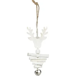 Gifi Décoration de Noël en bois à suspendre L14X6.5X2 cm^ Décoration Sapin