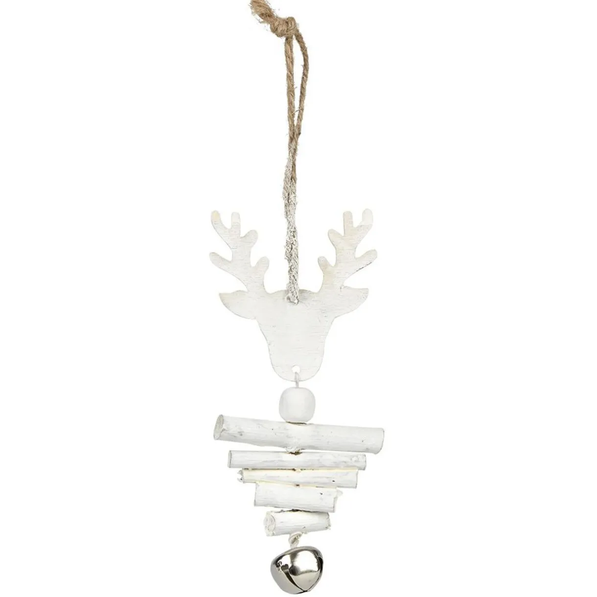 Gifi Décoration de Noël en bois à suspendre L14X6.5X2 cm^ Décoration Sapin