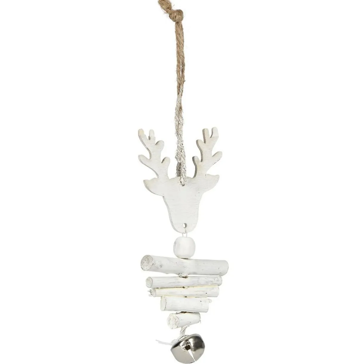 Gifi Décoration de Noël en bois à suspendre L14X6.5X2 cm^ Décoration Sapin