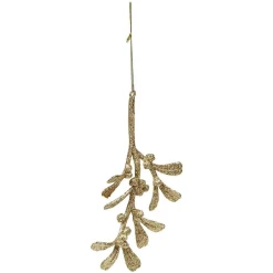 Gifi Décoration de Noël feuille dorée à suspendre^ Décoration Sapin