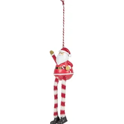 Gifi Décoration de Noël figurine à poser avec jambes en laine^ Décoration Intérieure De Noël