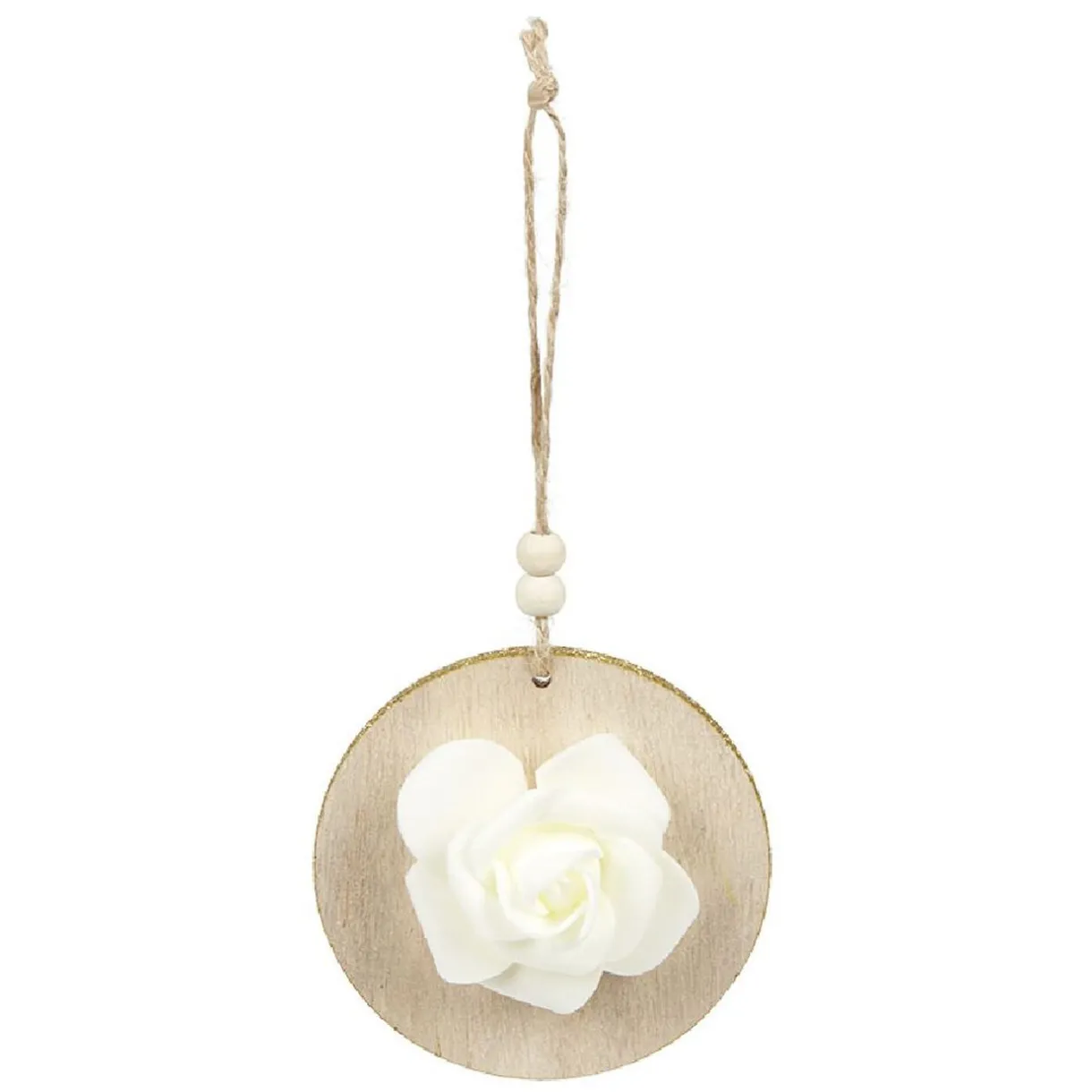 Gifi Décoration de Noël fleur ronde à suspendre Ø8 cm^ Décoration Sapin