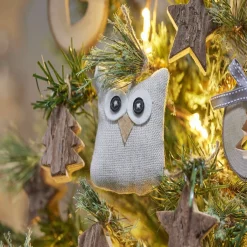 Gifi Décoration de Noël hibou à suspendre^ Décoration Sapin