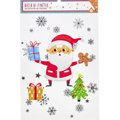 Gifi Décoration de Noël électrostatique Père Noël^ Décoration De Fenêtre