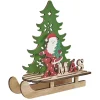 Gifi Décoration de Noël luge en bois à poser^ Décoration Intérieure De Noël