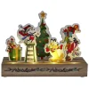 Gifi Décoration de Noël lumineuse à poser Disney sur socle bois Mickey et ses amis^ Décoration Intérieure De Noël